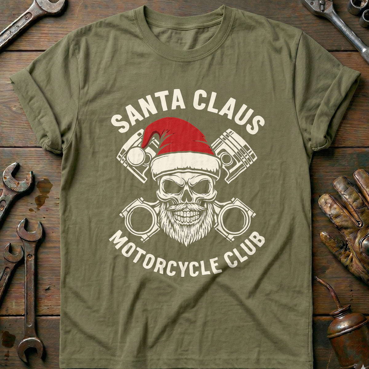 Olive - SANTA MOTORCYCLE CLUB T Shirt