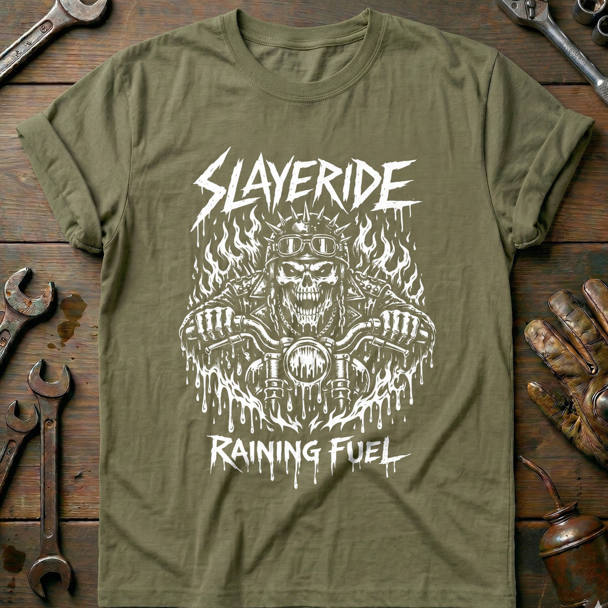 Olive - SLAYERIDE 026 T Shirt
