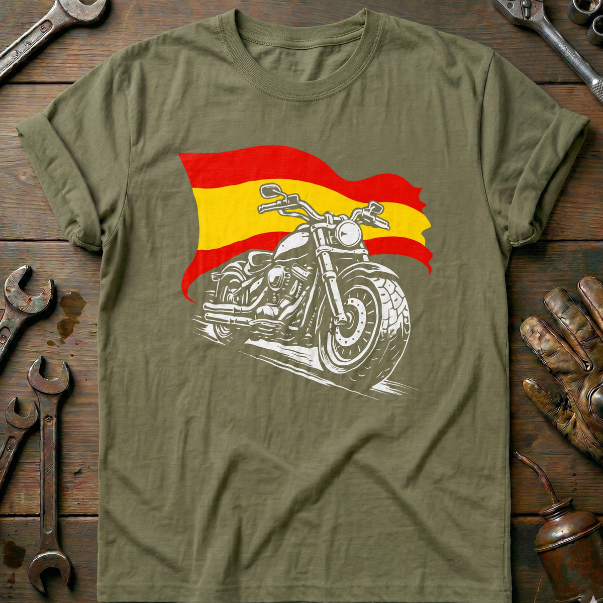 Olive - SPAIN BIKER 026 T Shirt