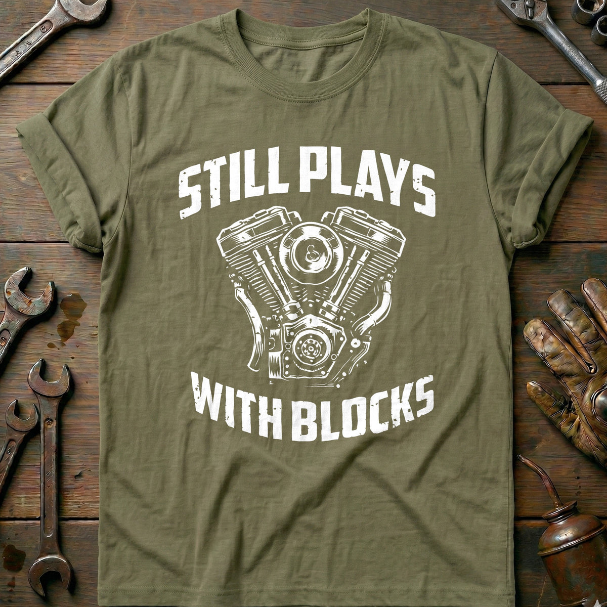 Olive - STILL PLAY BLOCKS 026 T Shirt