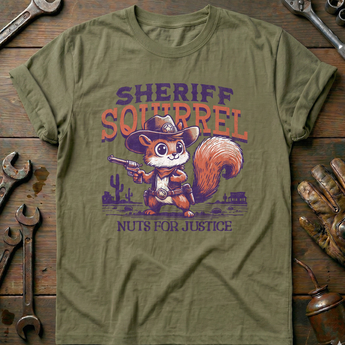 Olive - Sheriff Squirrel T-Shirt