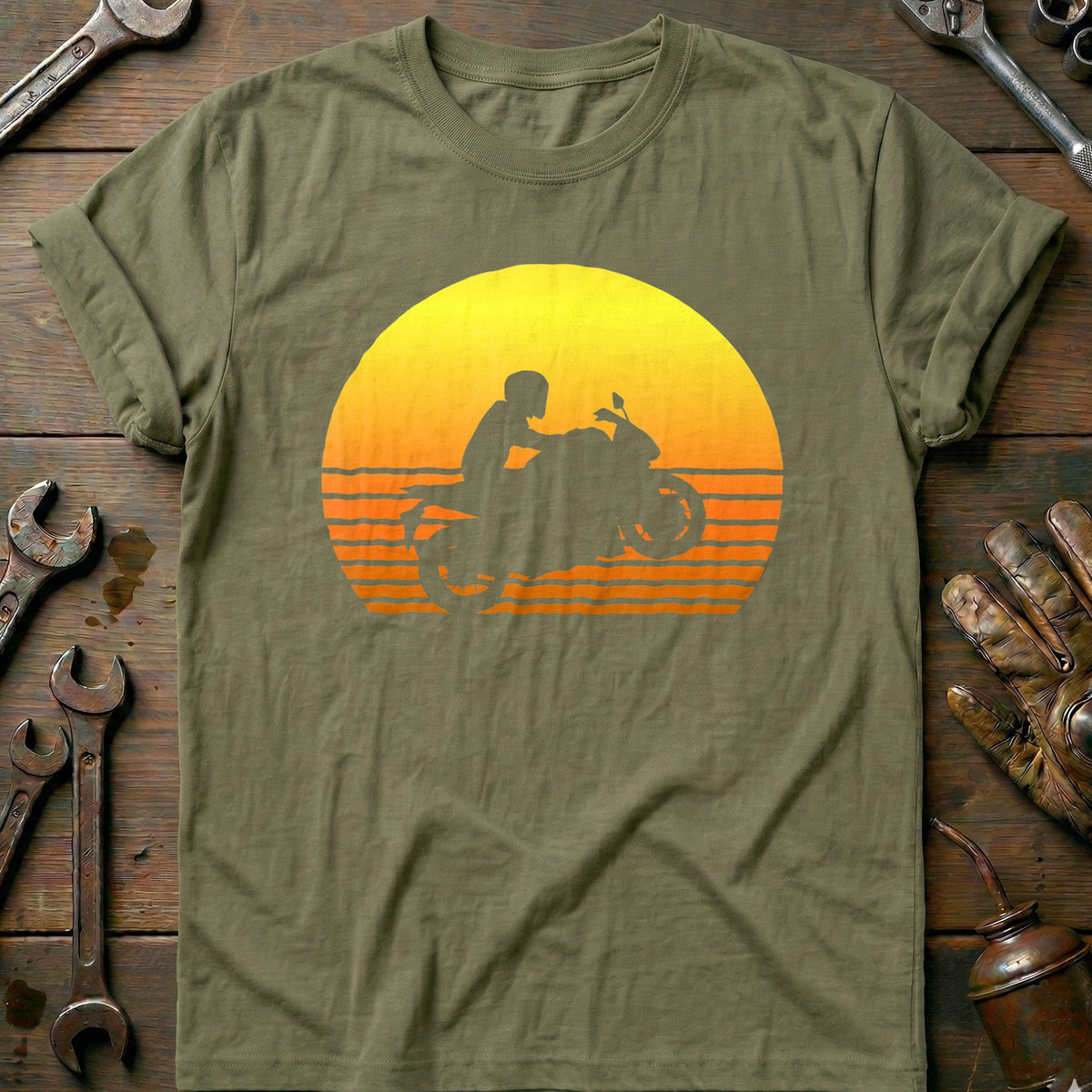 Olive - Sunset Motorcycle T-Shirt