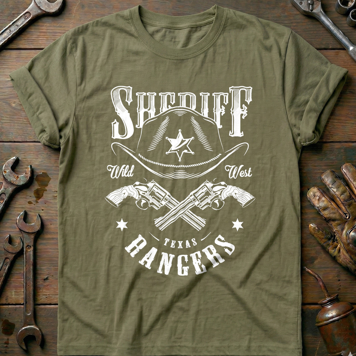 Olive - Texas Ranger - T-Shirt