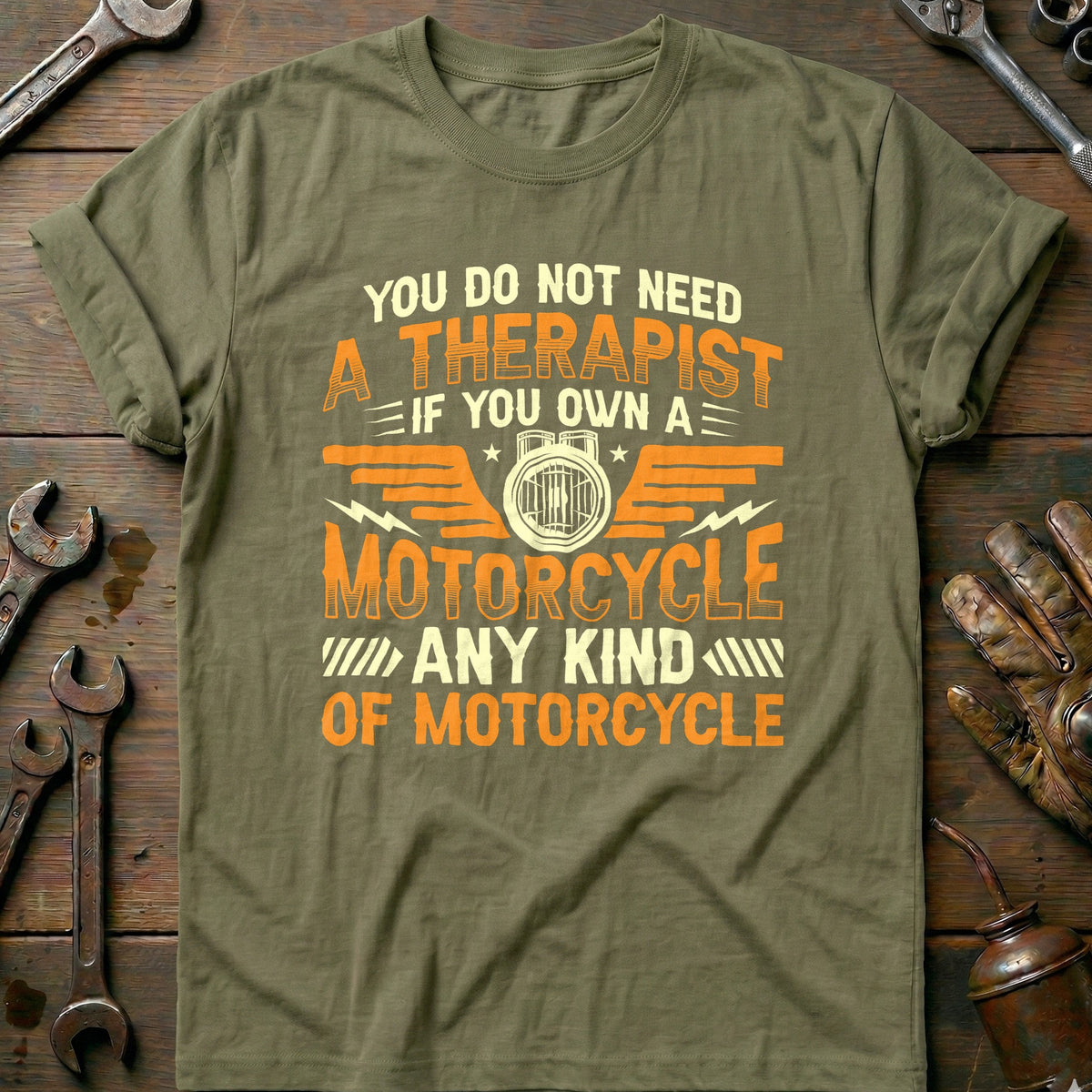 Olive - Therapist Wings - T-Shirt