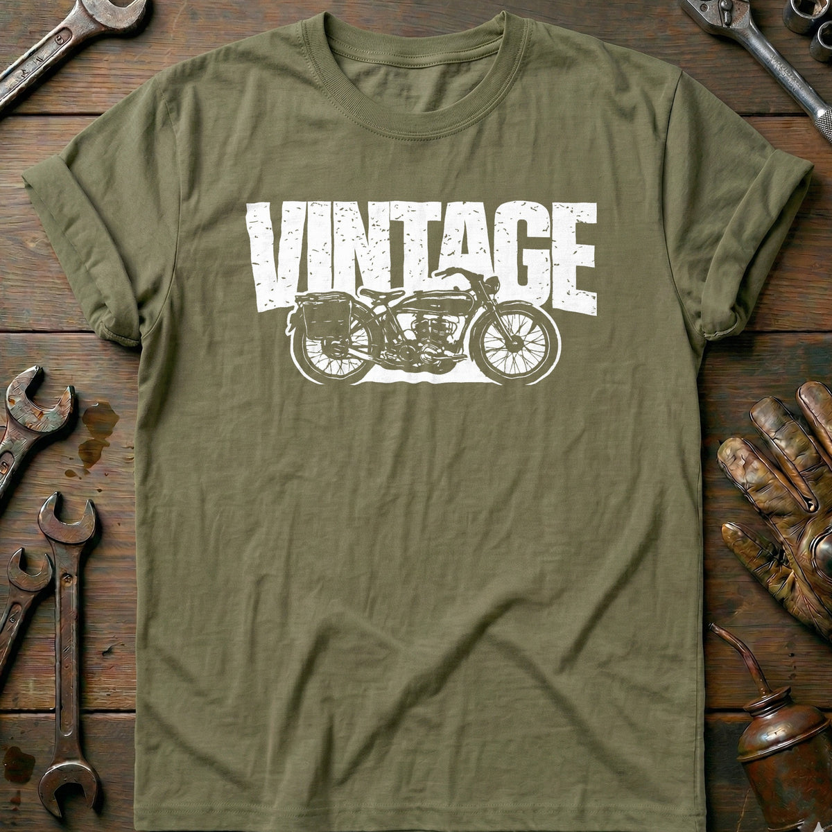 Olive - VINTAGE MOTORCYCLE 026 T Shirt