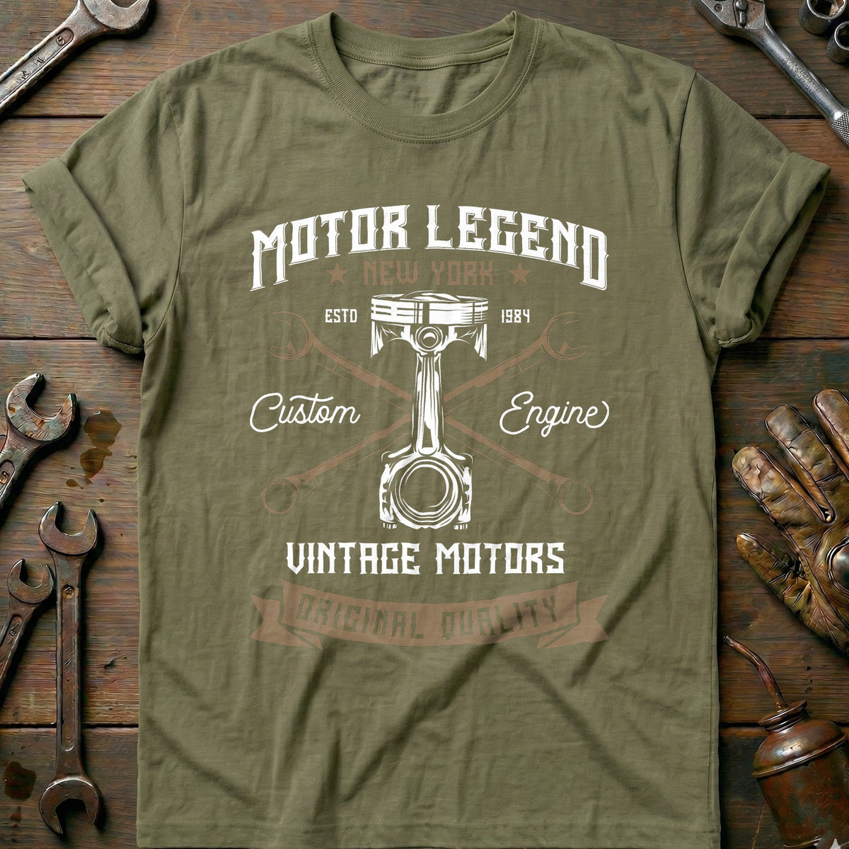 Olive - Vintage Motors 133 T-Shirt