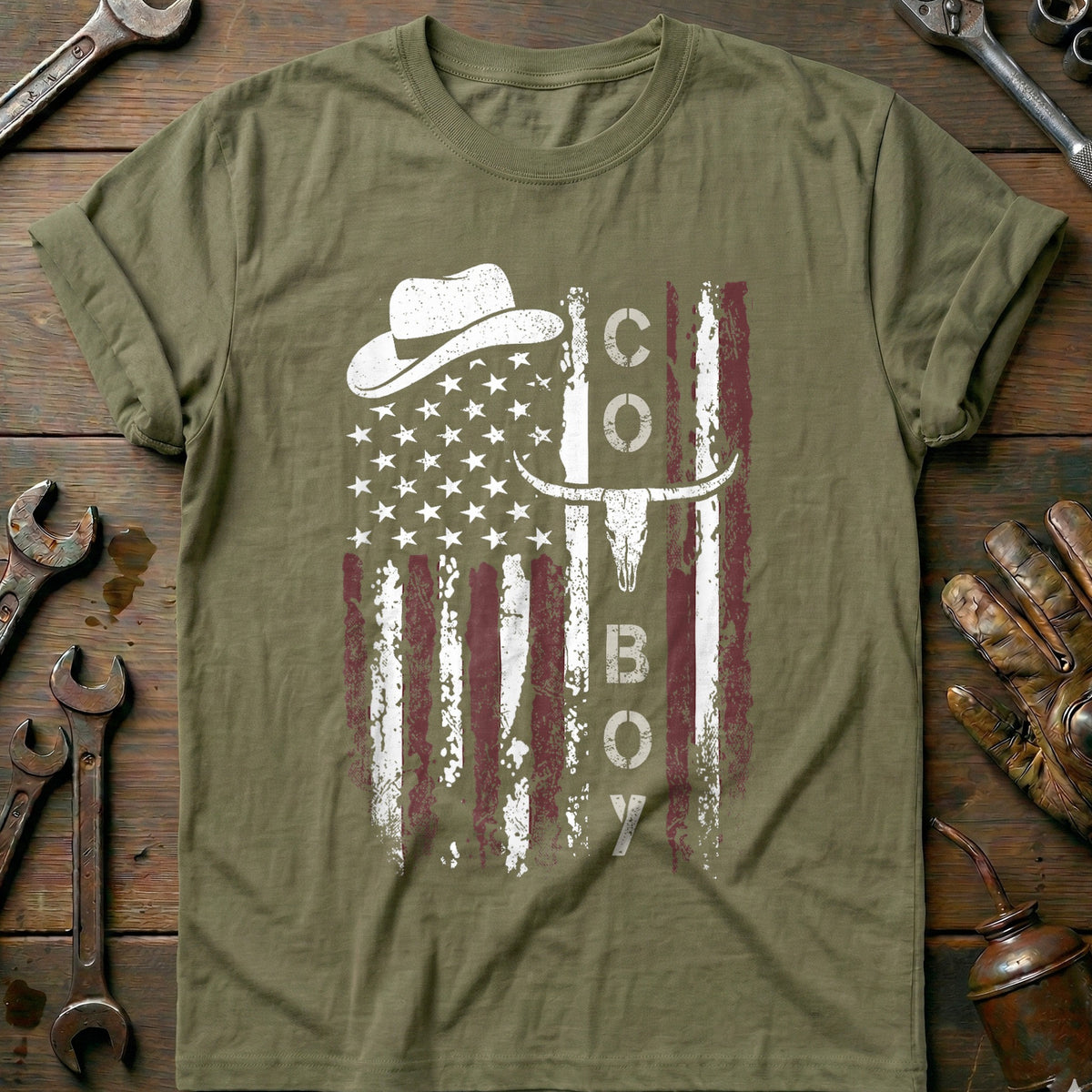 Olive - Western Country T-Shirt