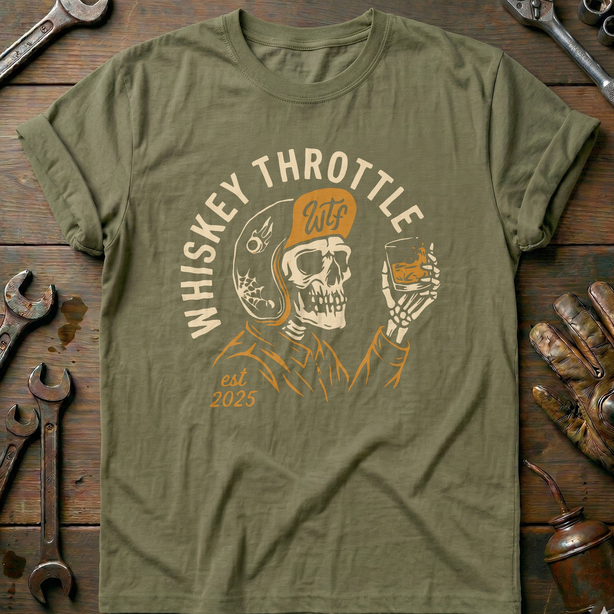 Olive - Whiskey Throttle 2 T Shirt