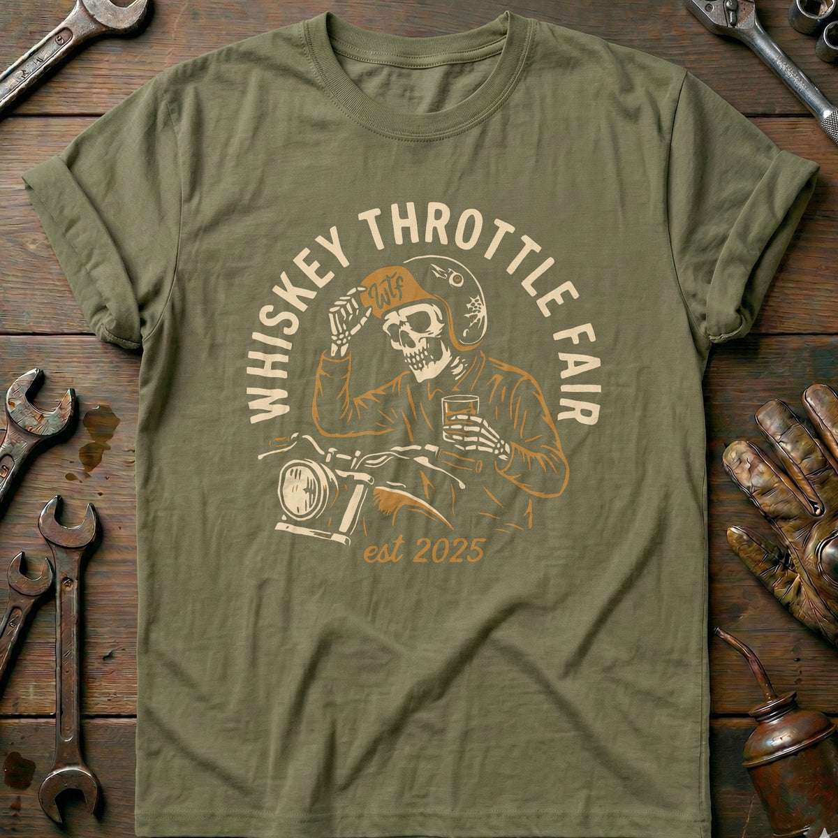 Olive - Whiskey Throttle 5 T Shirt