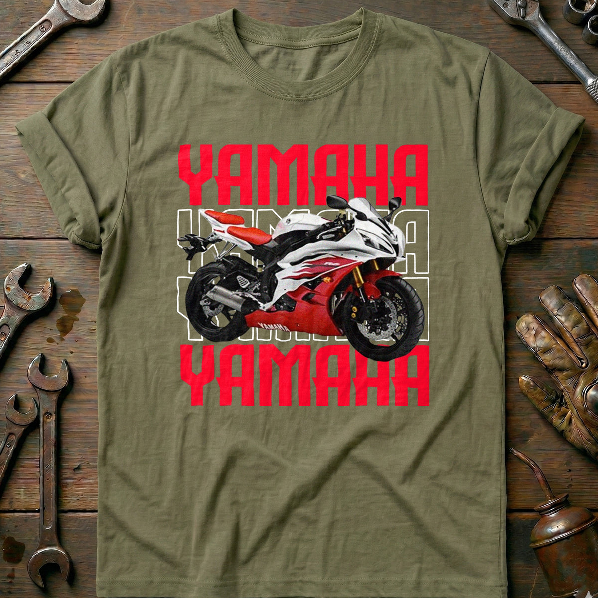 Olive - YAMAHA R6 RED 028 T Shirt