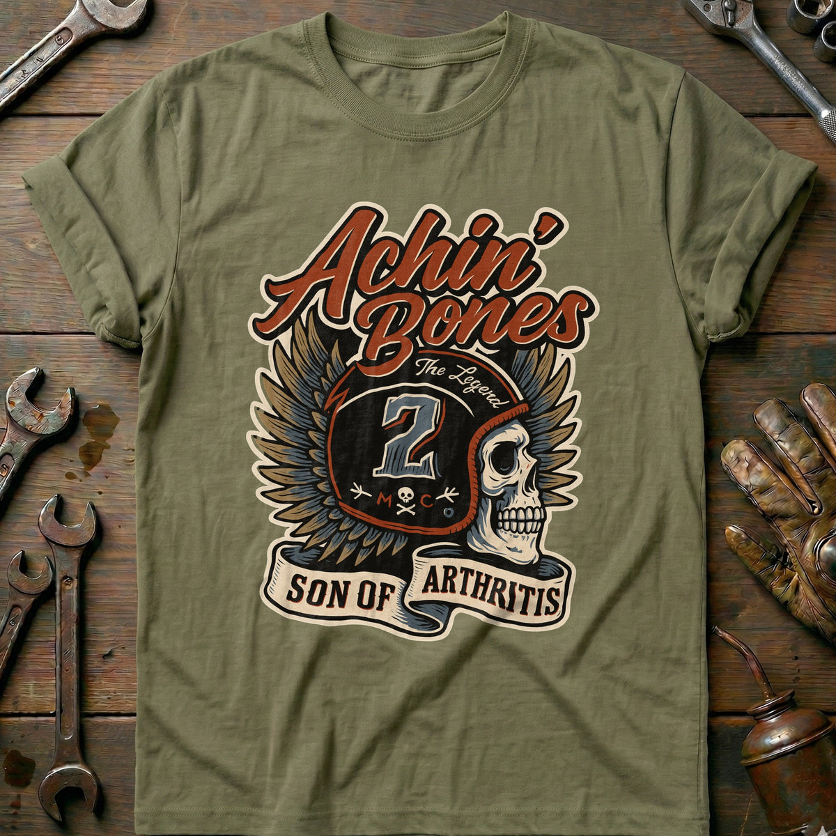 Olive - achin bones 33 T Shirt
