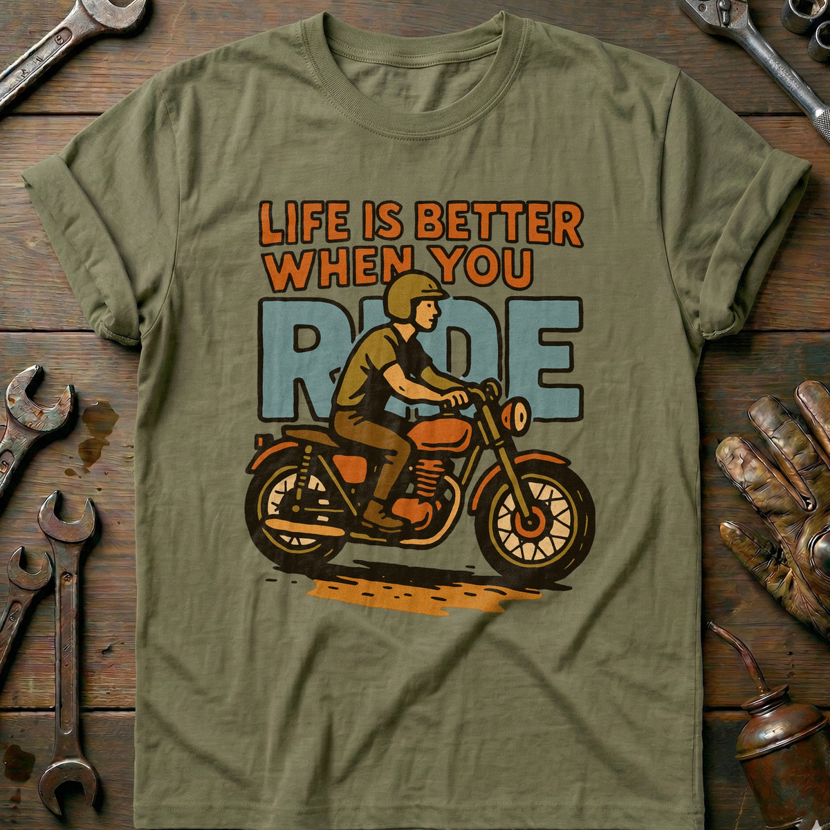 Olive - better when you ride 19 T Shirt