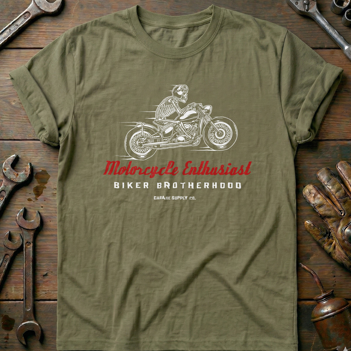 Olive - biker brotherhood T Shirt