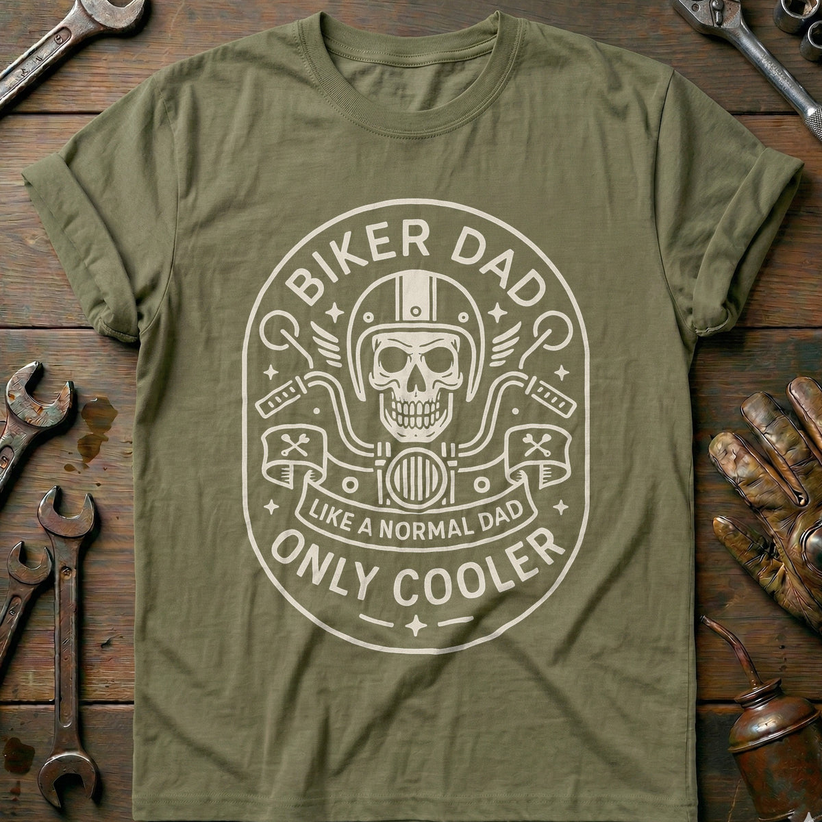 Olive - biker dad 51 T Shirt