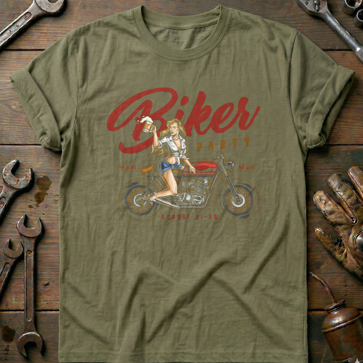 Olive - biker party vintage T Shirt