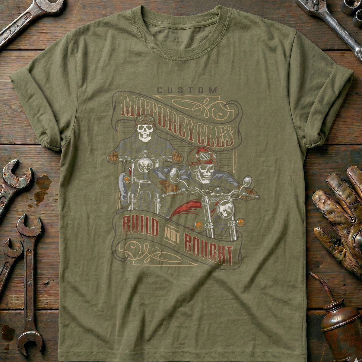 Olive - custom bike rider vintage T Shirt