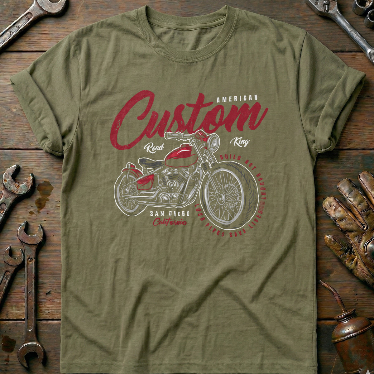 Olive - custom king vintage T Shirt