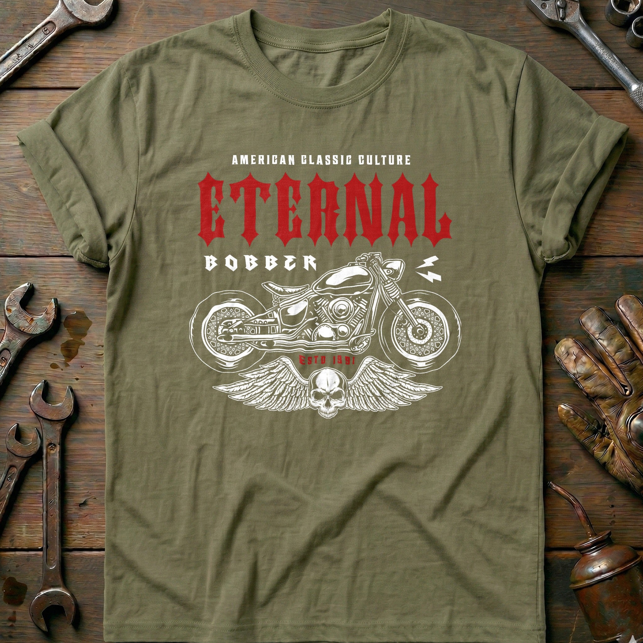 Olive - eternal bobber vinatage T Shirt