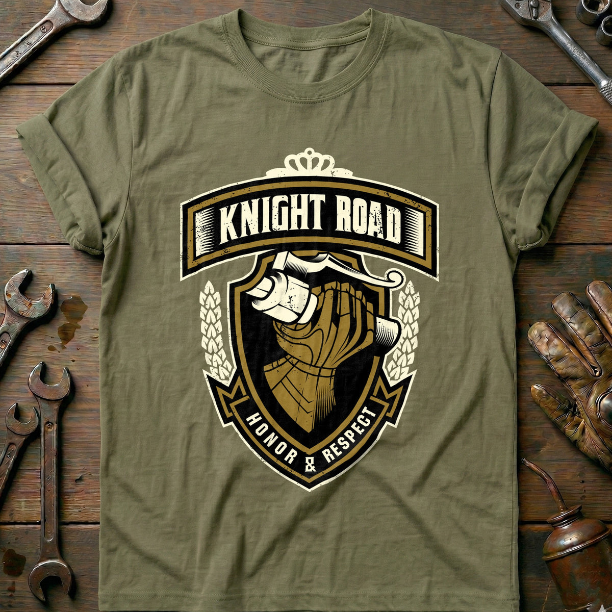 Olive - Knight Road T-Shirt