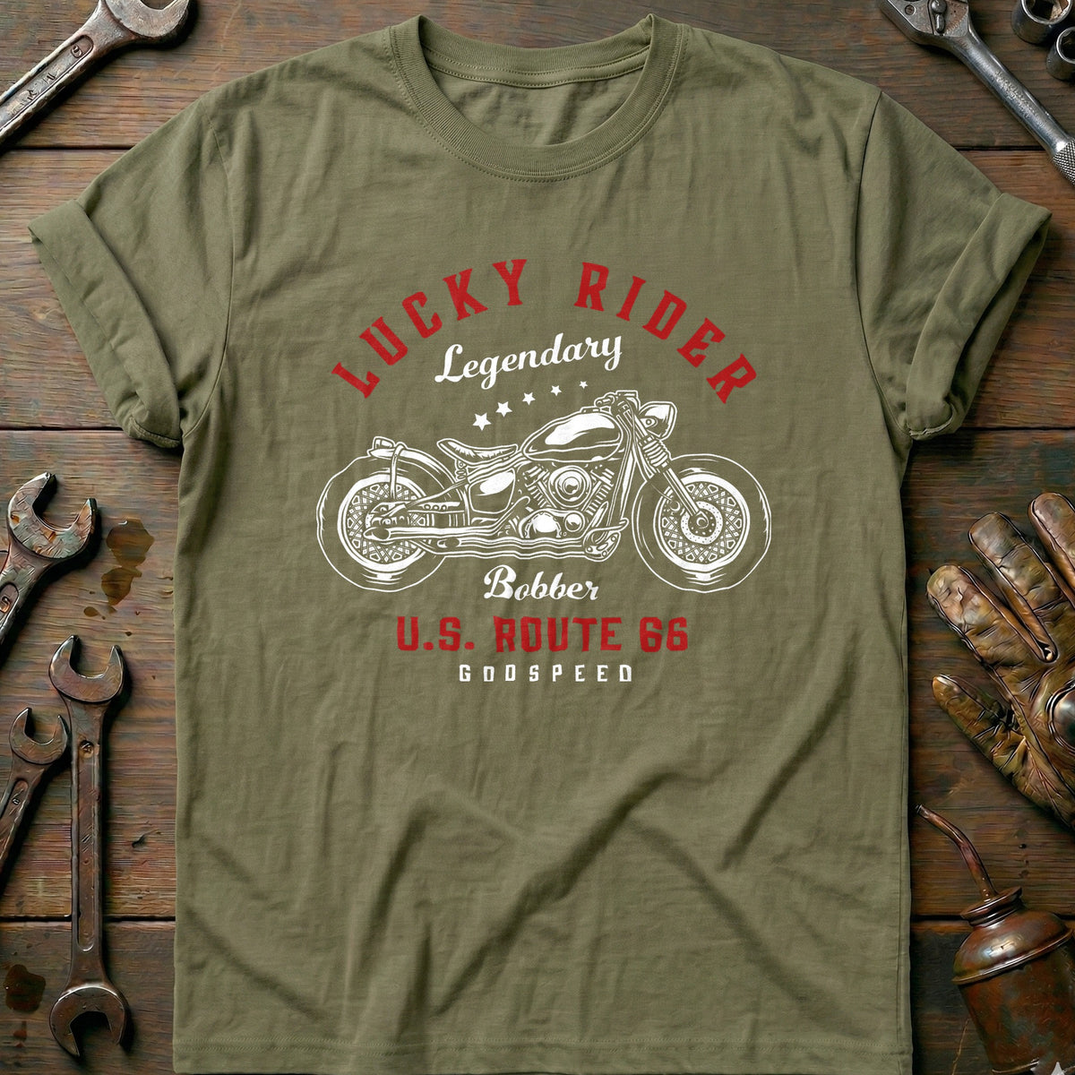 Olive - lucky rider vintage 2 T Shirt