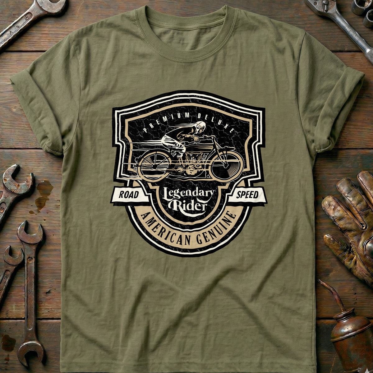 Olive - Legendary Rider T-Shirt