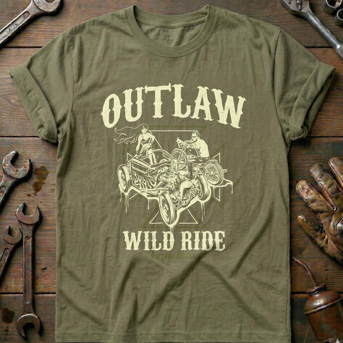 Olive - Outlaw Wild Ride T-Shirt