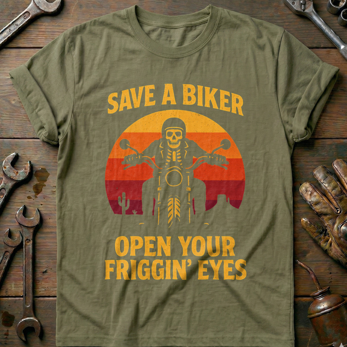 Olive - save a biker 47 T Shirt