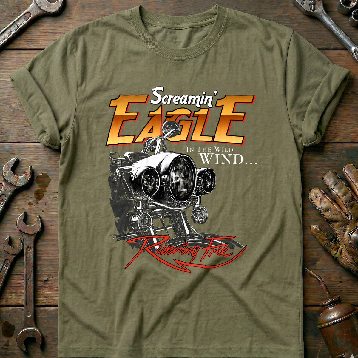 Olive - Screamin Eagle T-Shirt