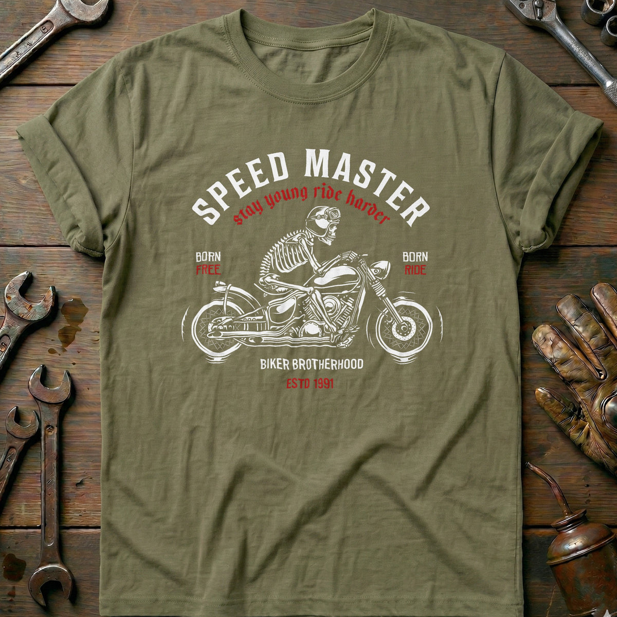 Olive - speed master vintage T Shirt
