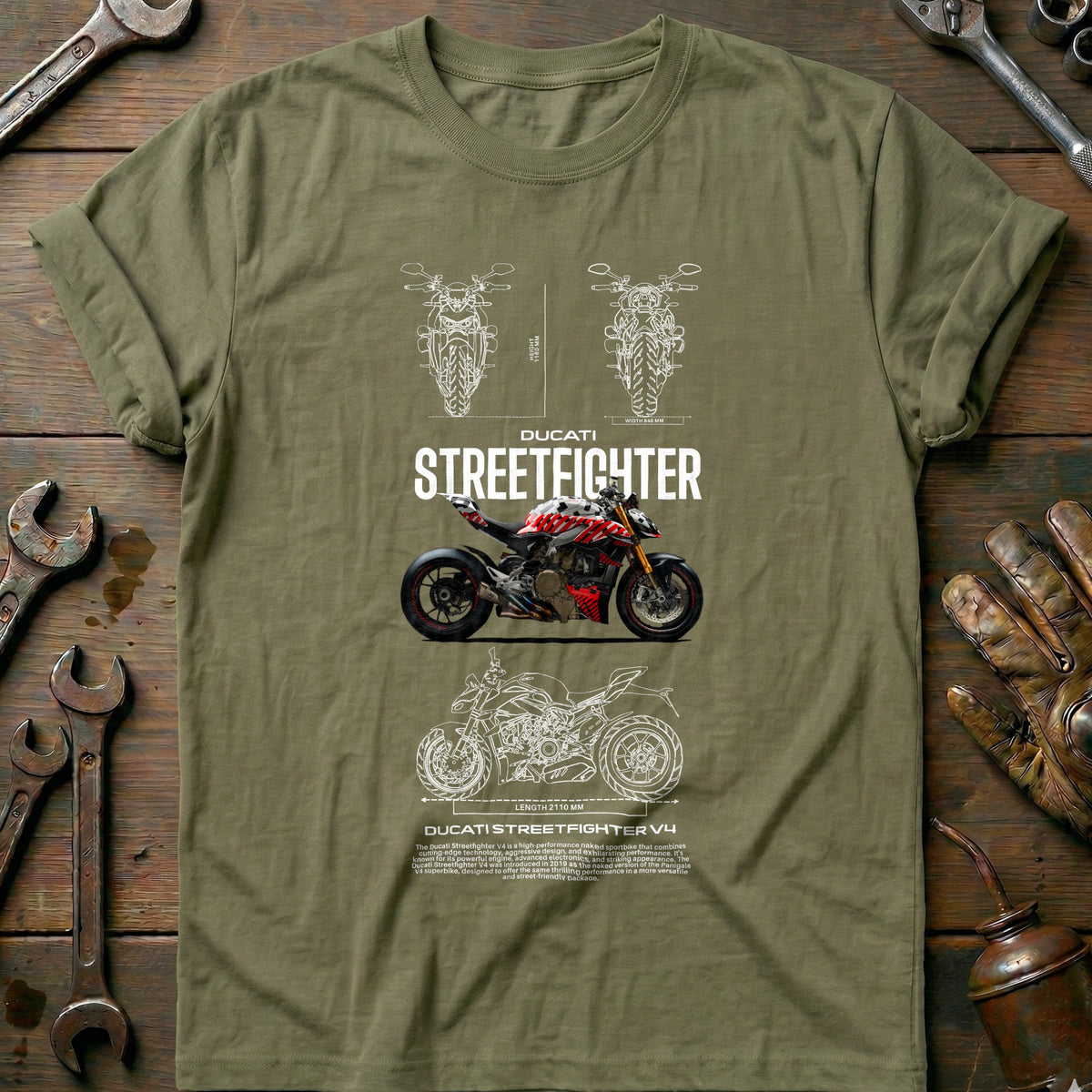 Olive - streetfighter v4 gray-red 2 T Shirt