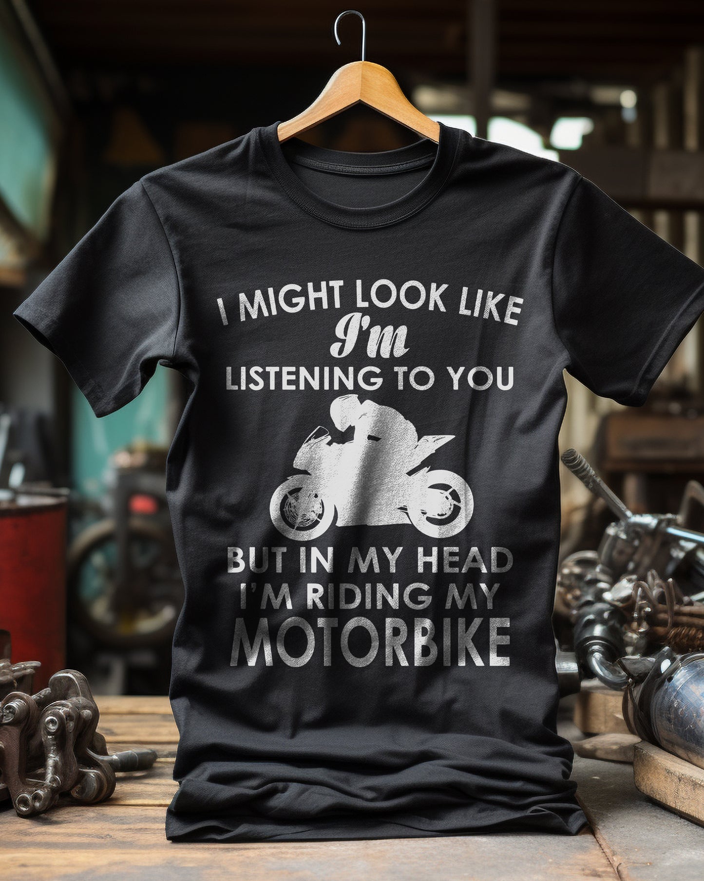 Look Like Listening Sportsbike T-Shirt