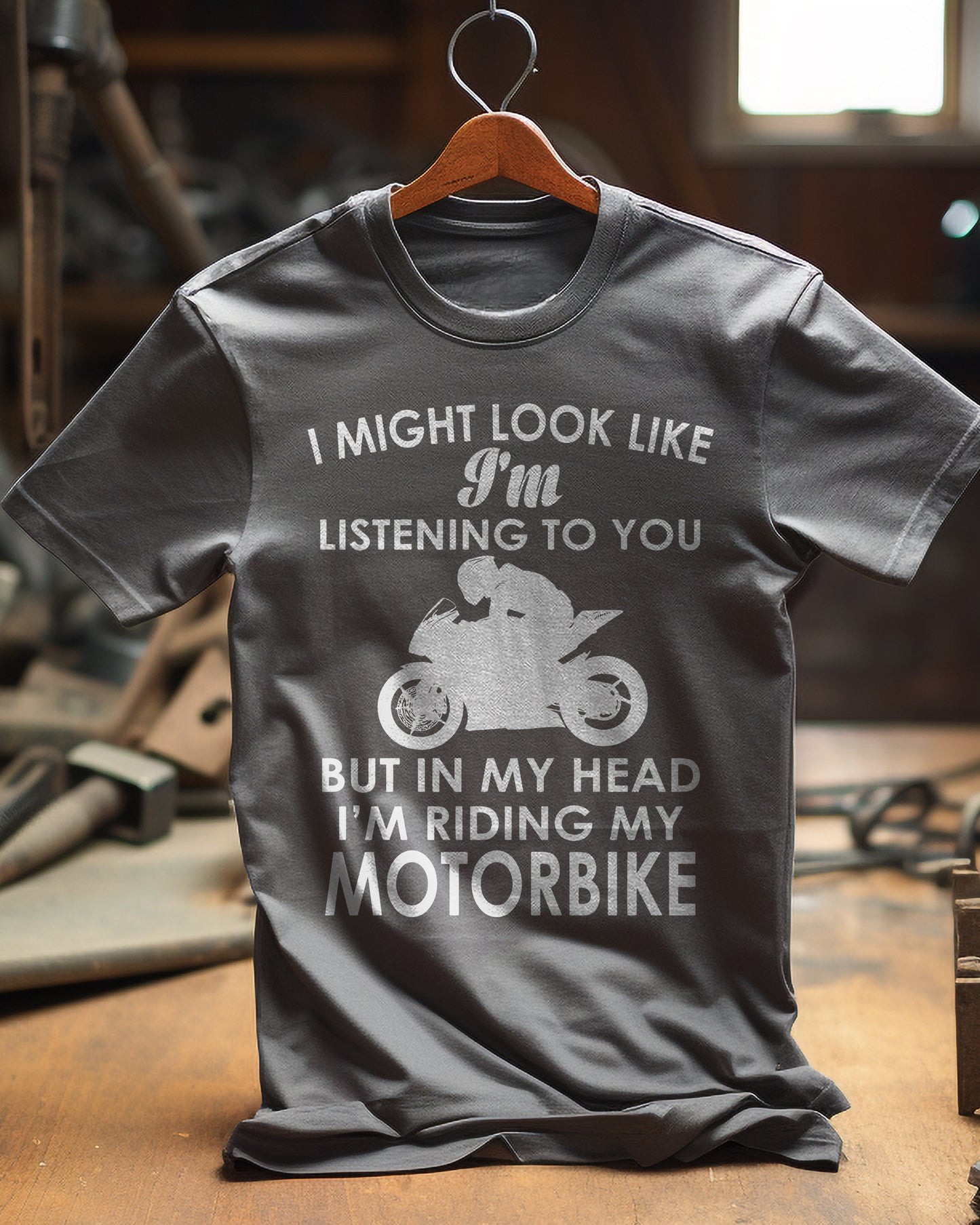 Look Like Listening Sportsbike T-Shirt