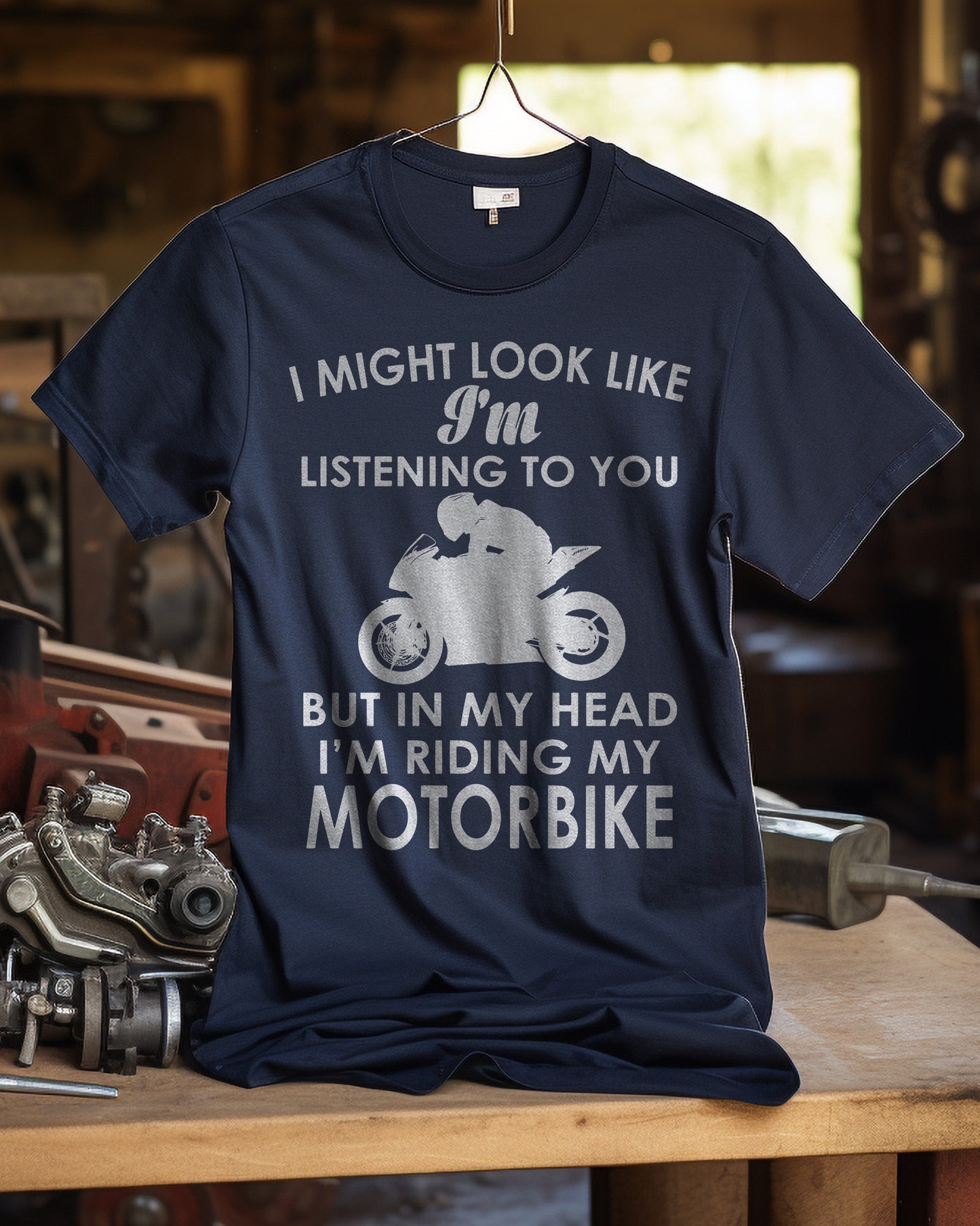 Look Like Listening Sportsbike T-Shirt