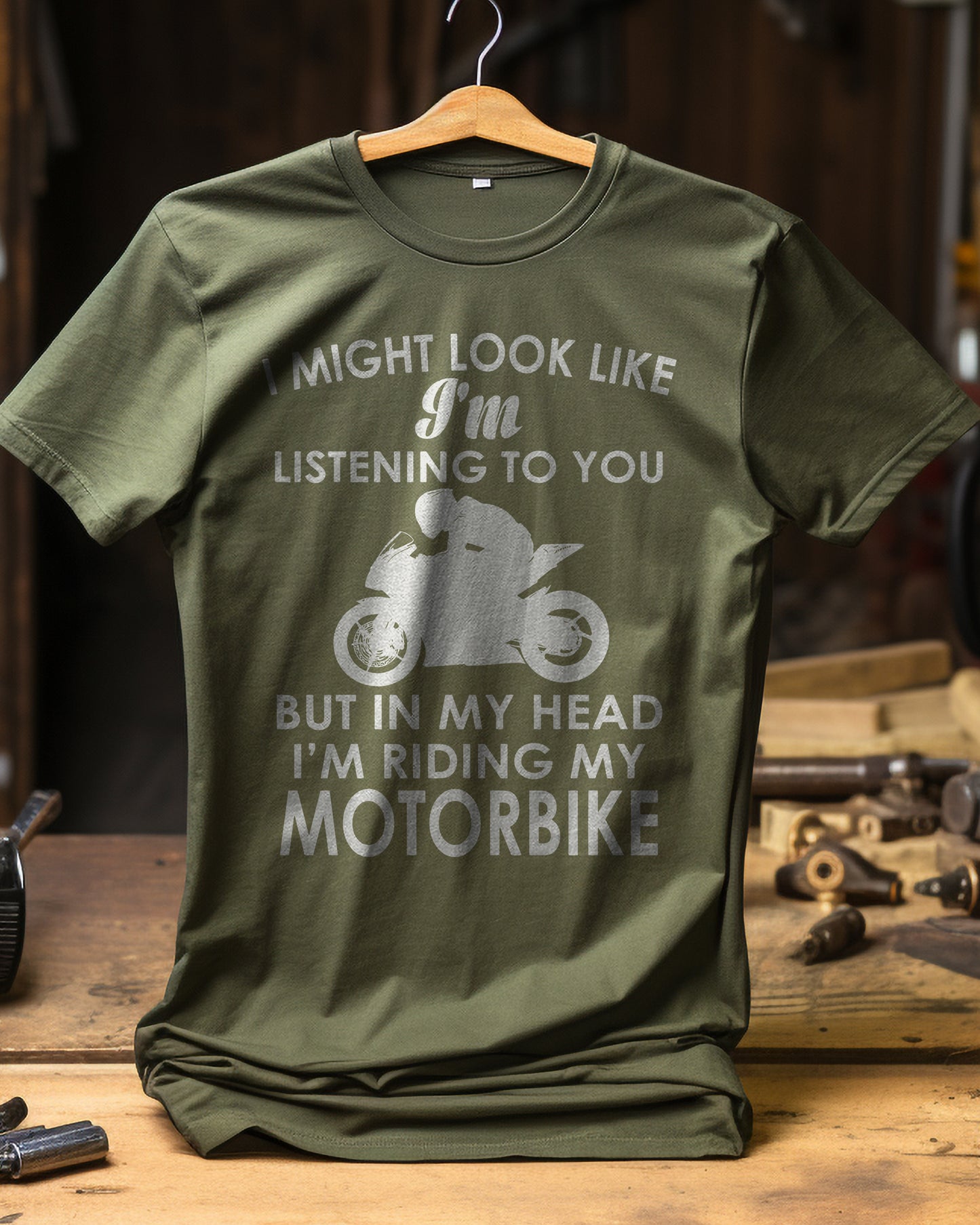 Look Like Listening Sportsbike T-Shirt