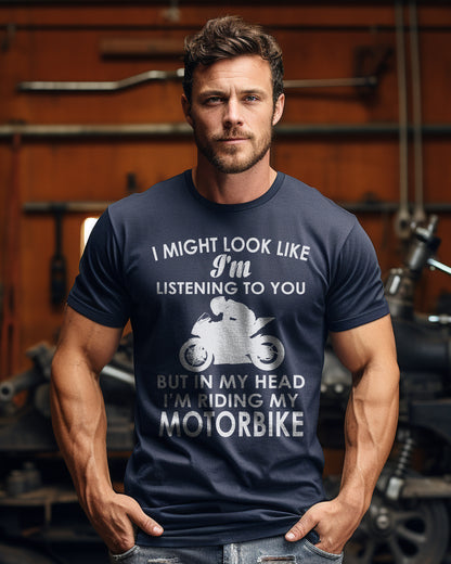 Look Like Listening Sportsbike T-Shirt