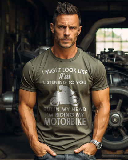 Look Like Listening Sportsbike T-Shirt