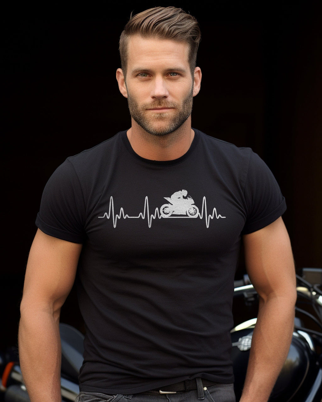 Sports Bike Heartbeat T-Shirt