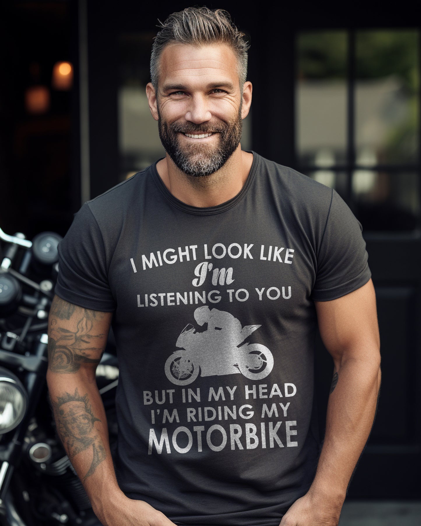 Look Like Listening Sportsbike T-Shirt