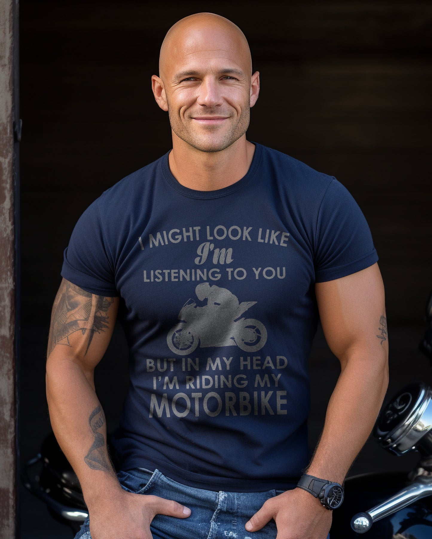 Look Like Listening Sportsbike T-Shirt