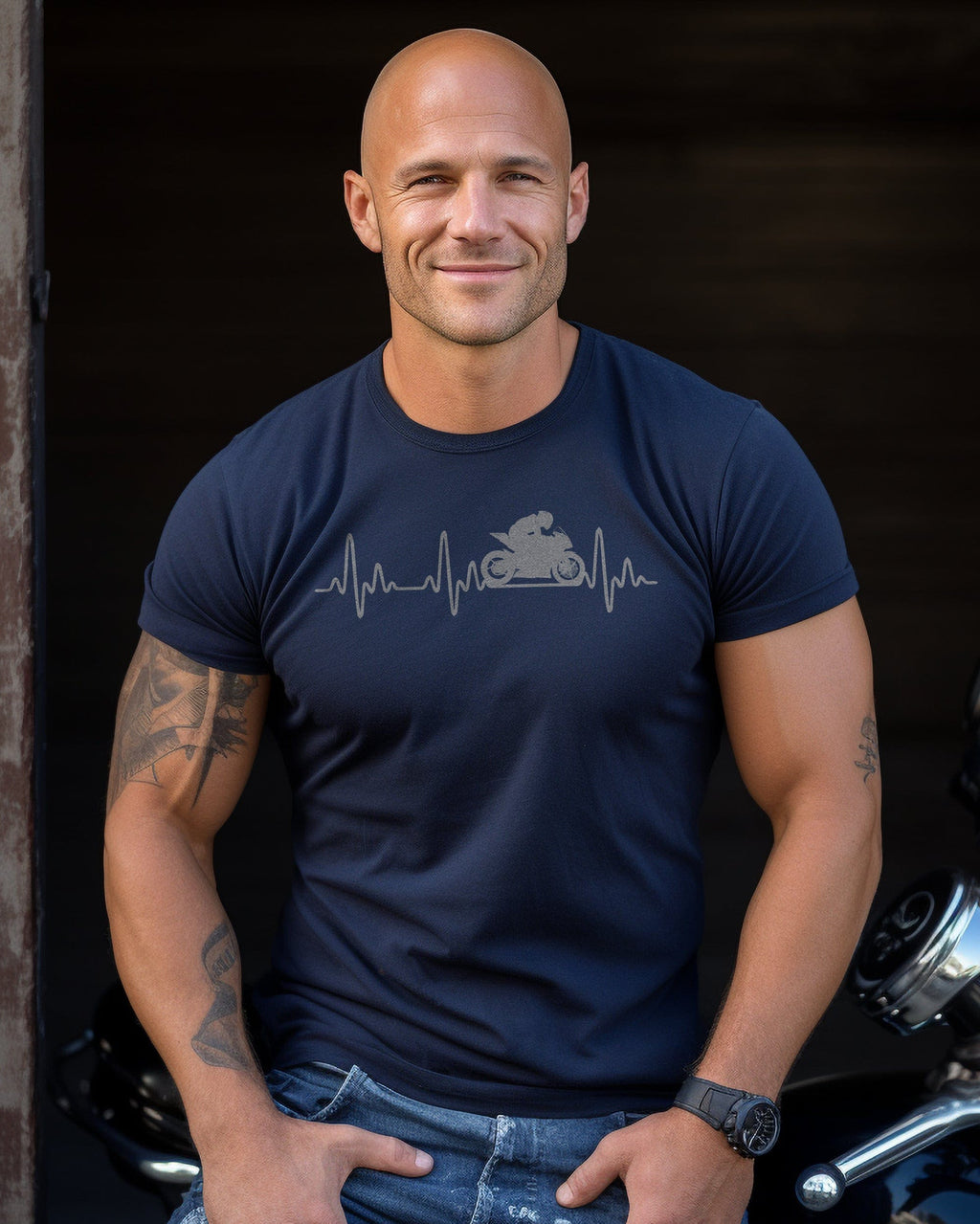 Sports Bike Heartbeat T-Shirt