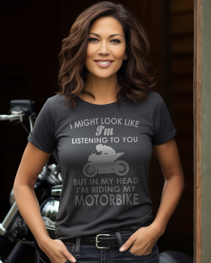 Look Like Listening Sportsbike T-Shirt