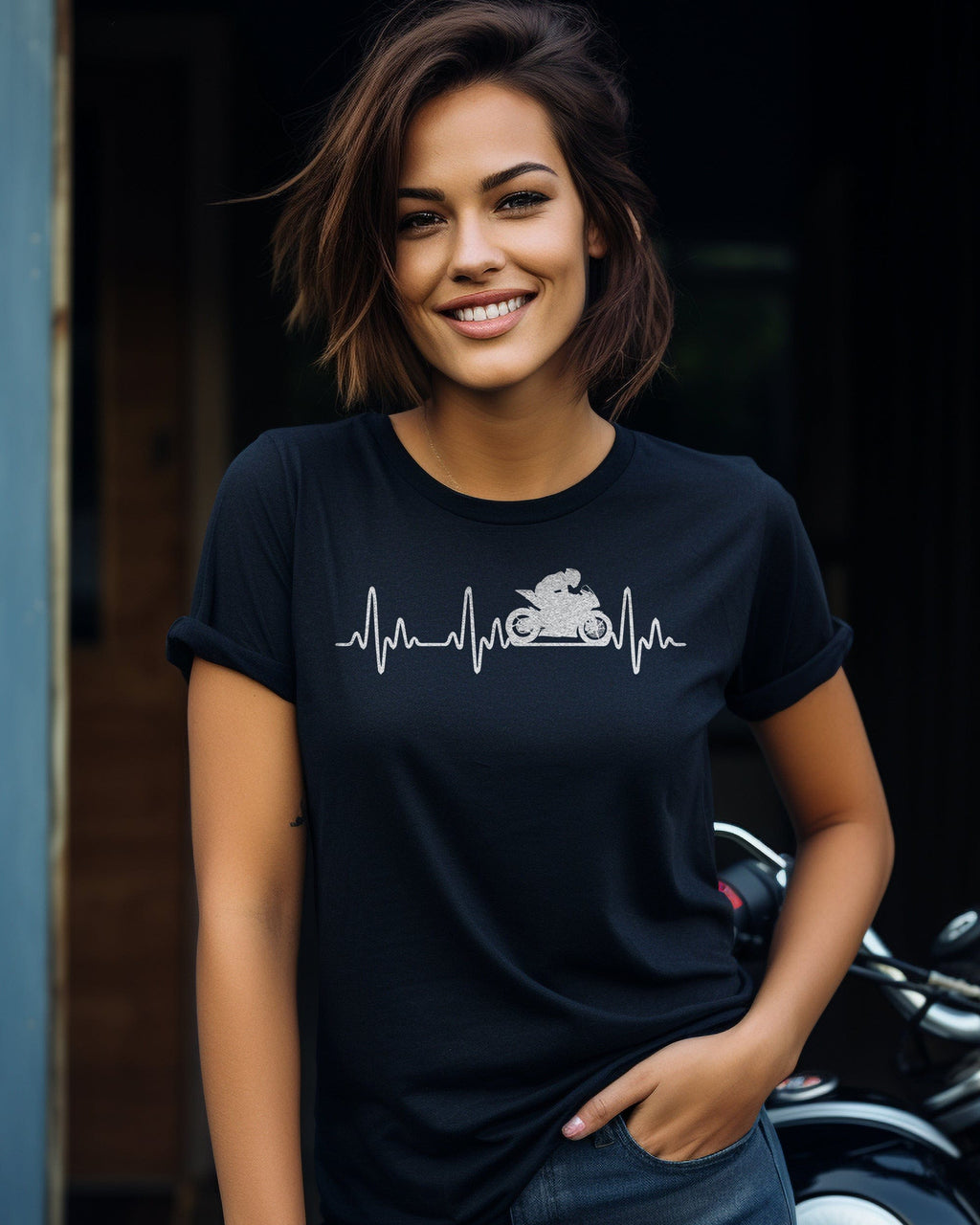 Sports Bike Heartbeat T-Shirt