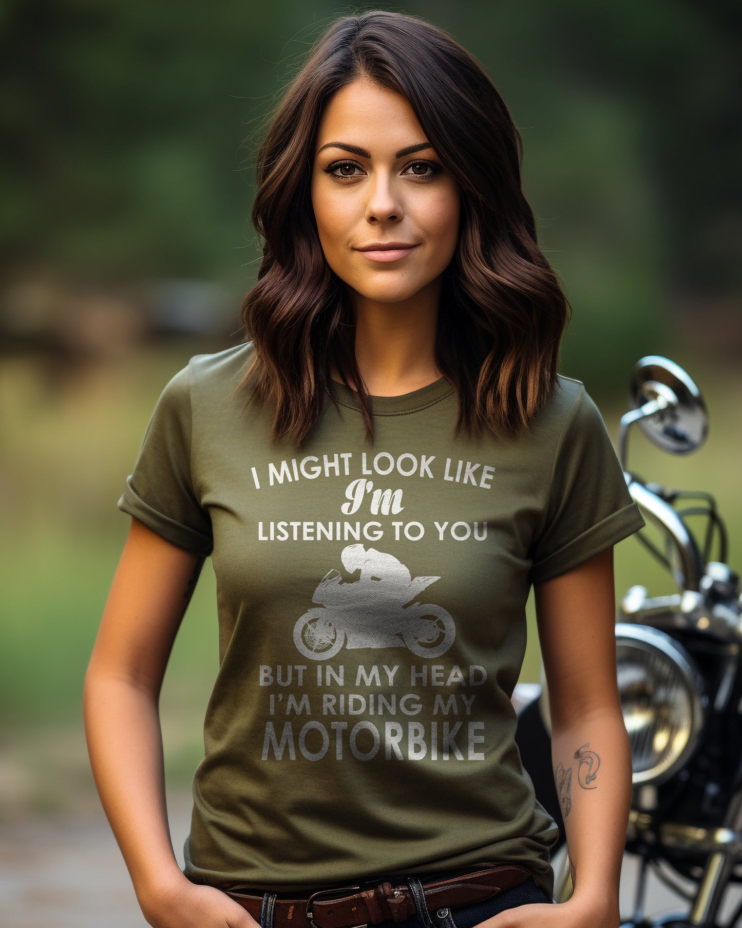 Look Like Listening Sportsbike T-Shirt